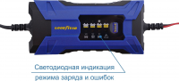 Электронное зарядное устройство Goodyear, для свинцово-кислотных аккумуляторов CH-2A » Пуско-зарядные устройства