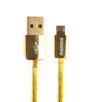 Кабель  Am - micro USB Remax Safe&Speed Gold 1м » Кабели для зарядки и синхронизации USB/AUX