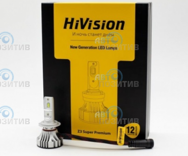 Лампа светодиодная HiVision Headlight Z3 Super Premium (H7, 6000K) » Светодиодные лампы