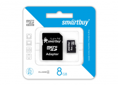 Smartbuy MicroSDHC 8Gb Class10 » Накопители/флешки USB/SD/microSD